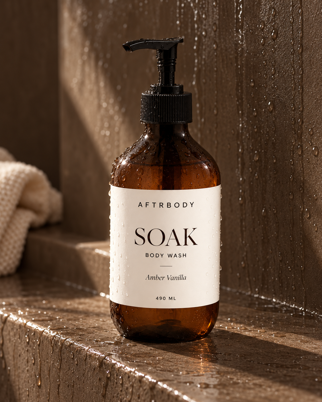SOAK op een natte doucherand