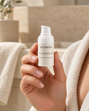 AFTRBRIGHT — Oogcrème in de hand